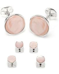 Cufflinks Inc. - Mother-Of-Pearl Cuff Links & Shirt Stud Set - Lyst