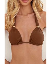ViX - Bia Tube Solid Halter Bikini Top - Lyst
