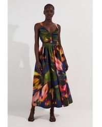 Karen Millen - Woven Taffeta Maxi Dress - Lyst