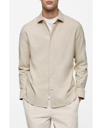 Mango - Slim Fit Cotton Button-Up Shirt - Lyst