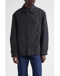 Ami Paris - Ami De Coeur Embroidered Padded Water Repellent Shirt Jacket - Lyst