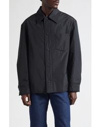 Ami Paris - Ami De Coeur Embroidered Padded Water Repellent Shirt Jacket - Lyst