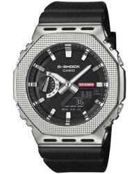 G-Shock - G-Steel 5600 Series Gm-5600M-1 Ana-Digi Resin Strap Watch, 49.3Mm X 44.4Mm - Lyst