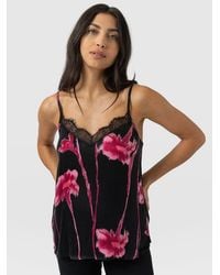 Saint + Sofia - Harper Lace Cami - Lyst