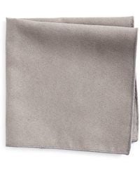 CLIFTON WILSON - Solid Cotton Pocket Square - Lyst