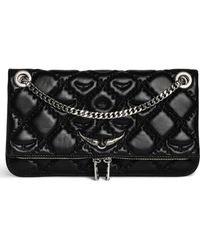 Zadig & Voltaire - Rock Ii Diamond Quilted Monogram Leather Crossbody Bag - Lyst