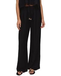 Bella Dahl - Beaded Drawstring Linen Blend Beach Pants - Lyst