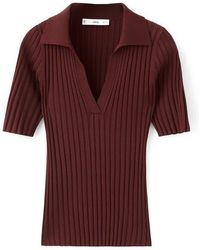 Mango - V-Neck Rib Sweater - Lyst