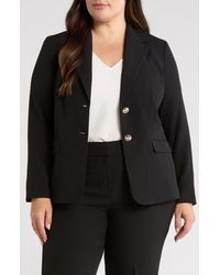 Kasper - Stretch Crepe Two-Button Blazer - Lyst