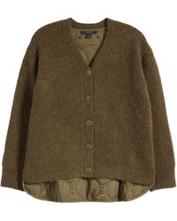 AllSaints - Hopper Cardigan With Quilted Lining - Lyst