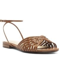 Alexandre Birman - Lilian Woven Flat Ankle Strap Sandal - Lyst