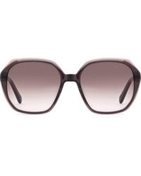 Fossil - 54Mm Gradient Rectangular Sunglasses - Lyst