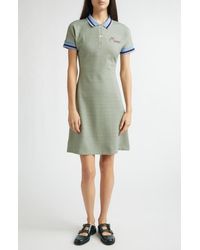 Marni - Check Jacquard A-Line Polo Dress - Lyst