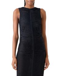 Akris - Fringed Silk Knit Top - Lyst