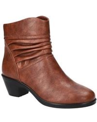 Easy Street - Bess Faux Leather Bootie - Lyst