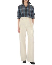 Burberry - Regular Fit Check Cotton Shirt - Lyst