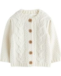 Next - Kids' Chunky Button-Up Cardigan - Lyst