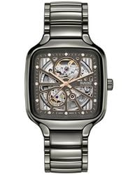 Rado - True Square Diamond Automatic Open Heart Bracelet Watch, 38Mm - Lyst