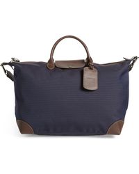 Longchamp - Large Boxford Canvas & Leather Travel Bag - Lyst