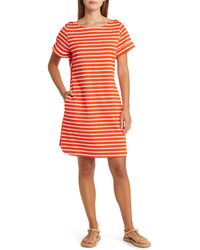 Tommy Bahama White Miami Dolphins Tri-blend Jovanna Striped Dress