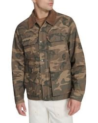 Levi's - Corduroy Collar Cotton Canvas Jacket - Lyst