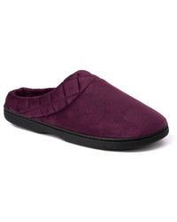Dearfoams - Darcy Quilted Cuff Velour Clog Slipper - Lyst