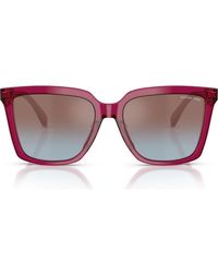 Michael Kors - Menaggio 55Mm Gradient Square Sunglasses - Lyst