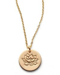 MADE BY MARY - July Birth Flower Necklace - Lyst