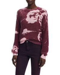 Desigual - Abstract Print Crewneck Sweater - Lyst