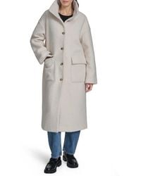 Levi's - Boucle Stand Collar Car Coat - Lyst
