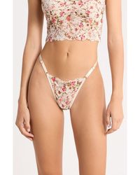 Kilo Brava - Floral Lace G-String - Lyst
