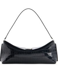 Jacquemus - The Ovalo Croc Embossed Leather Shoulder Bag - Lyst