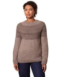 Celtic & Co. - British Wool Yoke Pattern Sweater - Lyst