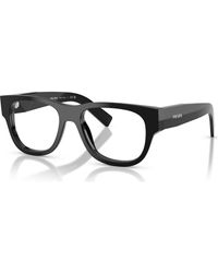 Prada - 51Mm Square Optical Glasses - Lyst