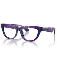 Burberry - 52Mm Rectangle Optical Glasses - Lyst