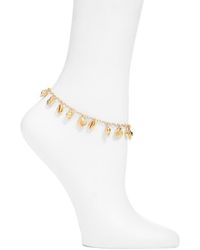 Nest - Tiny Shells Charm Anklet - Lyst