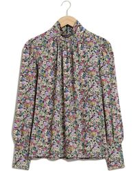 & Other Stories - & Floral Mock Neck Top - Lyst