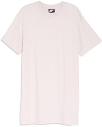 Nike Cotton Sportswear Essential Dress in White - Lyst