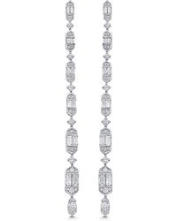 Sara Weinstock - Taj Baguette Diamond Linear Drop Earrings - Lyst
