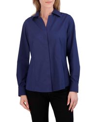 Foxcroft - Taylor Long Sleeve Stretch Button-up Shirt - Lyst