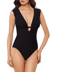 Magicsuit - Dash Open Back Plunge One-Piece Swimsuit - Lyst