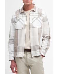 Barbour - Ettrick Plaid Zip-up Cotton Overshirt - Lyst