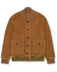 Fortela - Cruiser Suede Bomber Jacket - Lyst