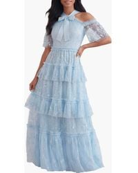 Needle & Thread - Primrose Tiered Maxi Gown - Lyst