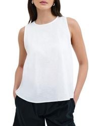 MARCELLA - Mckinley Sleeveless Linen & Cotton Top - Lyst