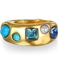 Sequin - Rococo Crystal & Faux Pearl Ring - Lyst