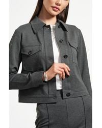Isaac Mizrahi New York - Crop Ponte Jacket - Lyst