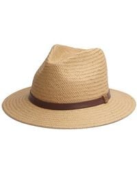 Rag & Bone - Packable Straw Fedora - Lyst