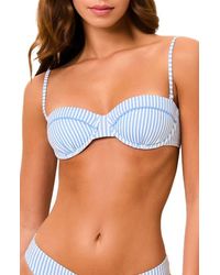 Solid & Striped - Juliette Underwire Seersucker Bikini Top - Lyst