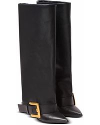 Balmain - Anthem Calfskin Leather Boots - Lyst